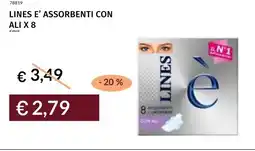 Prezzemolo e Vitale Lines e' assorbenti con ali x 8 offerta