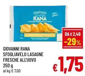 A&O Giovanni rana sfogliavelo lasagne fresche all'uovo offerta
