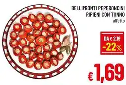 A&O Bellipronti peperoncini ripieni con tonno offerta