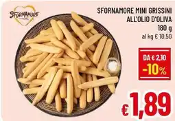 A&O Sfornamore mini grissini all'olio d'oliva offerta