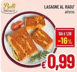 A&O Lasagne al ragu' offerta