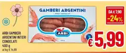 A&O Arbi gamberi argentini interi congelati offerta