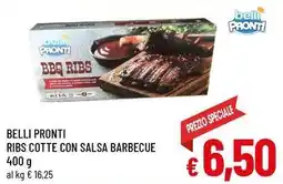 A&O Belli pronti ribs cotte con salsa barbecue offerta