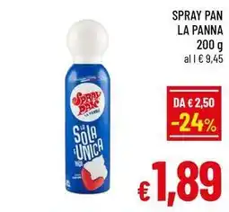 A&O Spray pan la panna offerta