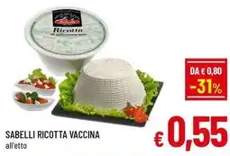 A&O Sabelli ricotta vaccina offerta