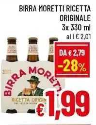 A&O Birra moretti ricetta originale offerta