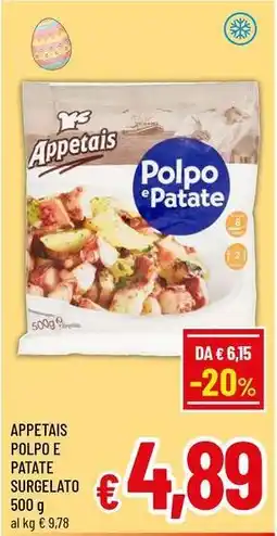 A&O Appetais polpo e patate surgelato offerta