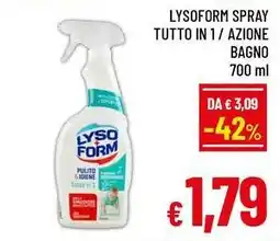 A&O Lysoform spray tutto in 1/ azione bagno offerta