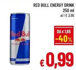 A&O Red bull energy drink offerta
