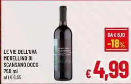 A&O Le vie dell'uva morellino di scansano docg offerta