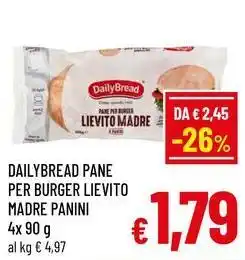 A&O Dailybread pane per burger lievito madre panini offerta