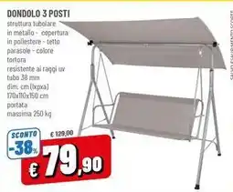 A&O Dondolo 3 posti offerta