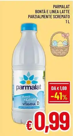 A&O Parmalat bontà e linea latte parzialmente scremato offerta