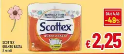 A&O Scottex quanto basta 2 rotoli offerta