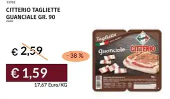 Prezzemolo e Vitale Citterio tagliette guanciale offerta