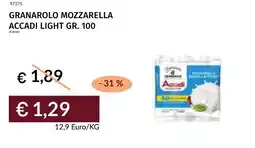 Prezzemolo e Vitale Granarolo mozzarella accadi light offerta
