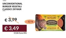 Prezzemolo e Vitale Unconventional burger vegetali classici offerta