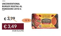 Prezzemolo e Vitale Unconventional burger vegetali al pomodoro offerta