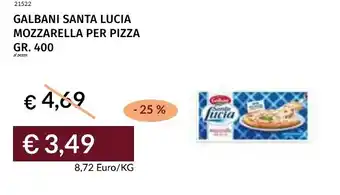 Prezzemolo e Vitale Galbani santa lucia mozzarella per pizza offerta