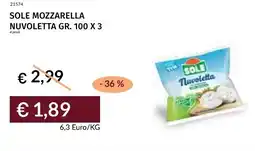 Prezzemolo e Vitale Sole mozzarella nuvoletta offerta