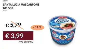 Prezzemolo e Vitale Santa lucia mascarpone offerta