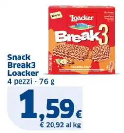 Sigma Snack Break3 Loacker offerta