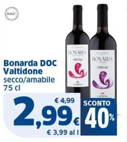 Sigma Bonarda DOC Valtidone offerta