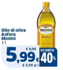 Sigma Olio di oliva Anfora Monini offerta