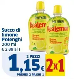 Sigma Succo di limone Polenghi offerta