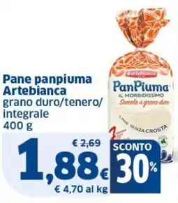 Sigma Pane panpiuma Artebianca grano duro/tenero/ integrale offerta