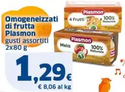 Sigma Omogeneizzati di frutta Plasmon offerta