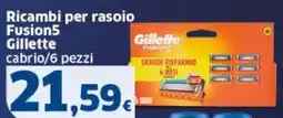 Sigma Ricambi per rasoio Fusion5 Gillette offerta