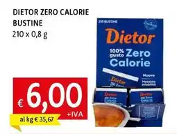 Famila Superstore Dietor zero calorie bustine offerta