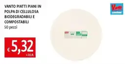 Famila Superstore Vanto piatti piani in polpa di cellulosa biodegradabili e compostabili offerta