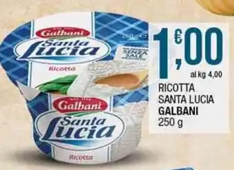 Sidis Ricotta santa lucia GALBANI offerta