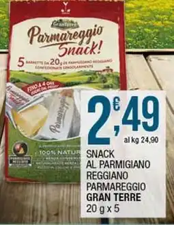 Sidis Snack al parmigiano reggiano parmareggio GRAN TERRE offerta