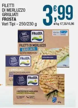 Sidis Filetti di merluzzo grigliati FROSTA offerta