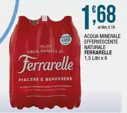 Sidis Acqua minerale effervescente naturale FERRARELLE offerta
