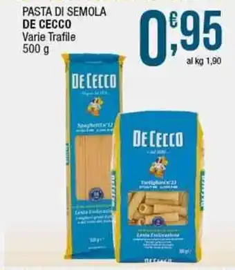 Sidis Pasta di semola DE CECCO offerta