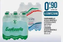 Sidis Gaudianiello acqua minerale effervescente naturale/ leggera acqua minerale naturale offerta