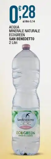 Sidis Acqua minerale naturale ecogreen SAN BENEDETTO offerta