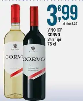 Sidis Vino igp CORVO offerta
