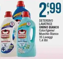 Sidis Detersivo lavatrice omino bianco color/igiene/ muschio bianco offerta