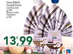 Sidis Uovo BAULI Grandi Firme con Nocciole, Bianco, Latte, Fondente offerta