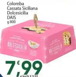 Sidis Colomba Cassata Siciliana Dolcesicilia DAIS offerta