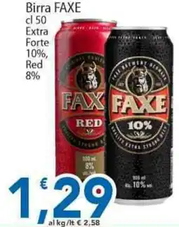 Sidis Birra FAXE Extra Forte 10%, Red 8% offerta