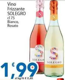 Sidis Vino Frizzante Solegro, Bianco, Rosato offerta