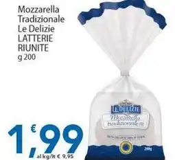 Sidis Mozzarella Tradizionale Le Delizie LATTERIE RIUNITE offerta