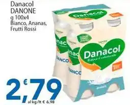 Sidis Danacol Danone Bianco, Ananas, Frutti Rossi offerta