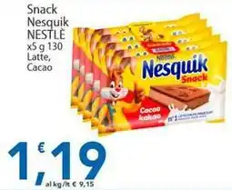 Sidis Snack Nesquik Nestle, Latte, Cacao offerta